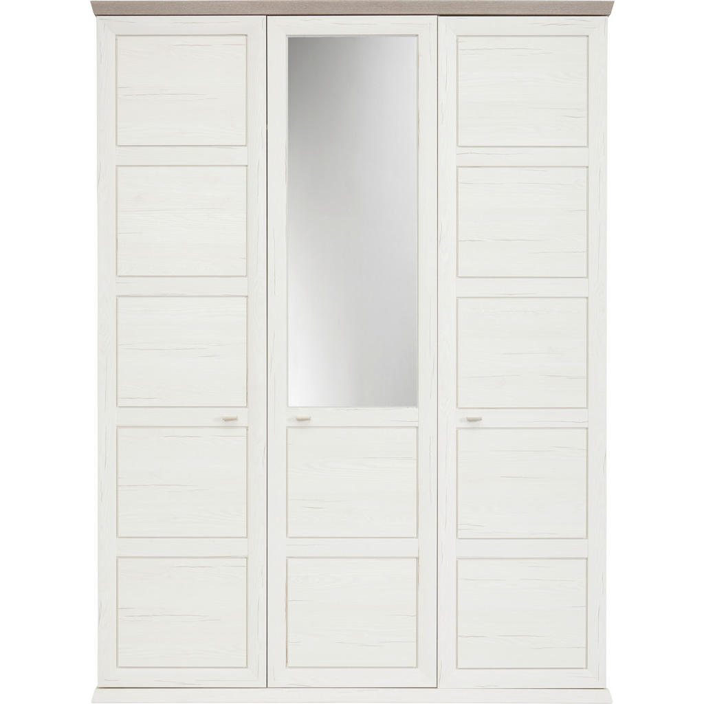 Hom`in ŠATNÍ SKŘÍŇ SE ZRCADLEM, šedá, bílá, 154/209/60 cm