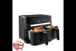 Horkovzdušná fritéza Tefal Dual Easy Fry EY901N10 Černá
