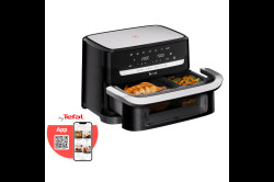 Horkovzdušná fritéza Tefal Dual Easy Fry Flex EY9228E0 Černá