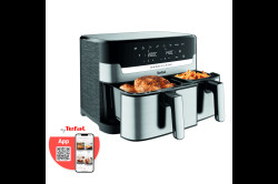 Horkovzdušná fritéza Tefal Dual Easy Fry & Grill 2v1 EY905D10 Nerezová/Černá