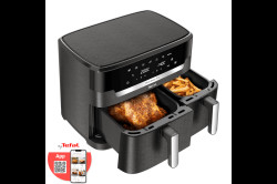 Horkovzdušná fritéza Tefal Dual XXL Easy Fry EY942HE0 Tmavě šedá