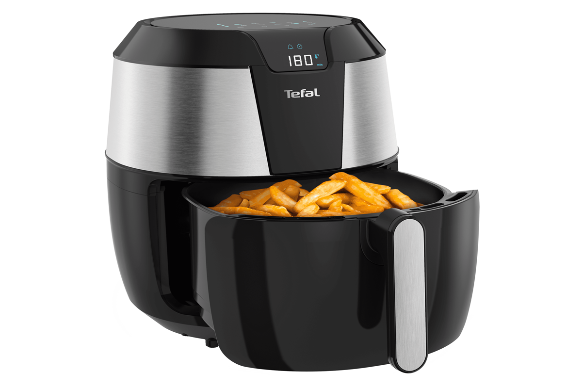 Horkovzdušná fritéza Tefal Easy Fry XXL Digital EY701D15 Nerezová/Černá