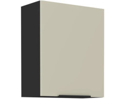 Horní kuchyňská skříňka Arona, 60 cm, kašmírová/černá
