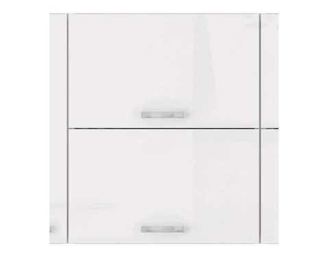 Horní kuchyňská skříňka Bianka 60GU, 60 cm, bílý lesk