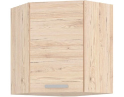 Horní rohová kuchyňská skříňka Bordeaux, 60/60 cm, dub bordeaux