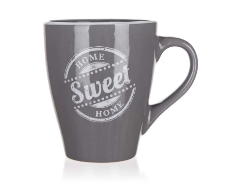Hrnek Sweet Home 310 ml, šedý