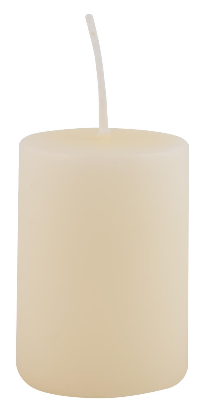 IB Laursen Bílá sloupová svíčka OFF WHITE 6cm