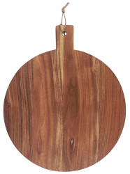 IB Laursen Dřevěné kulaté prkénko OILED ACACIA WOOD