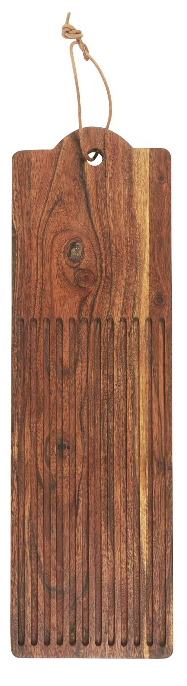 IB Laursen Dřevěné prkénko s drážkami OILED ACACIA WOOD 48x15cm
