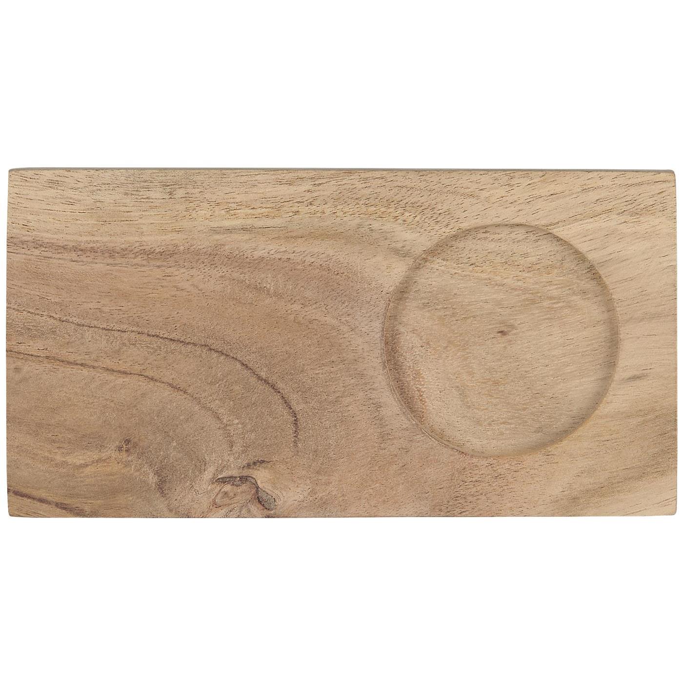 IB Laursen Dřevěný servírovací podnos s držákem na šálek ACACIA WOOD