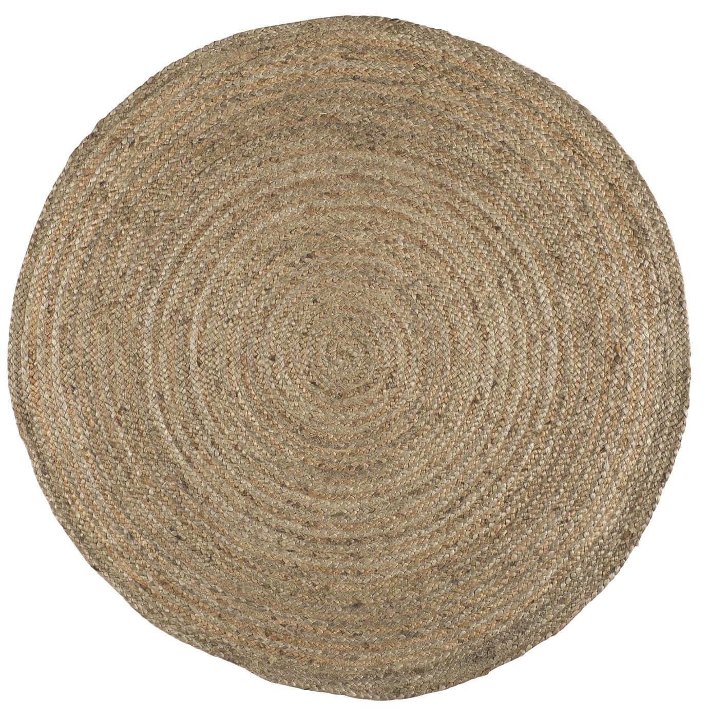 IB Laursen Jutový koberec ROUND NATURAL 120 cm