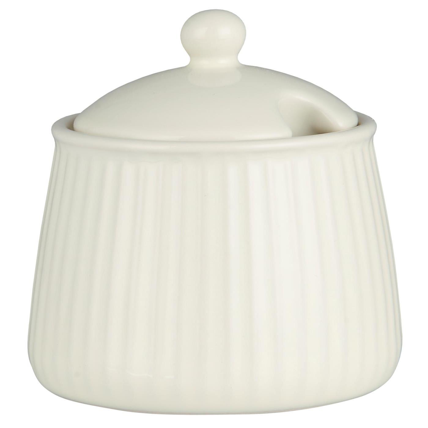 IB Laursen Keramická cukřenka MYNTE BUTTER CREAM smetanová