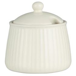 IB Laursen Keramická cukřenka MYNTE BUTTER CREAM smetanová