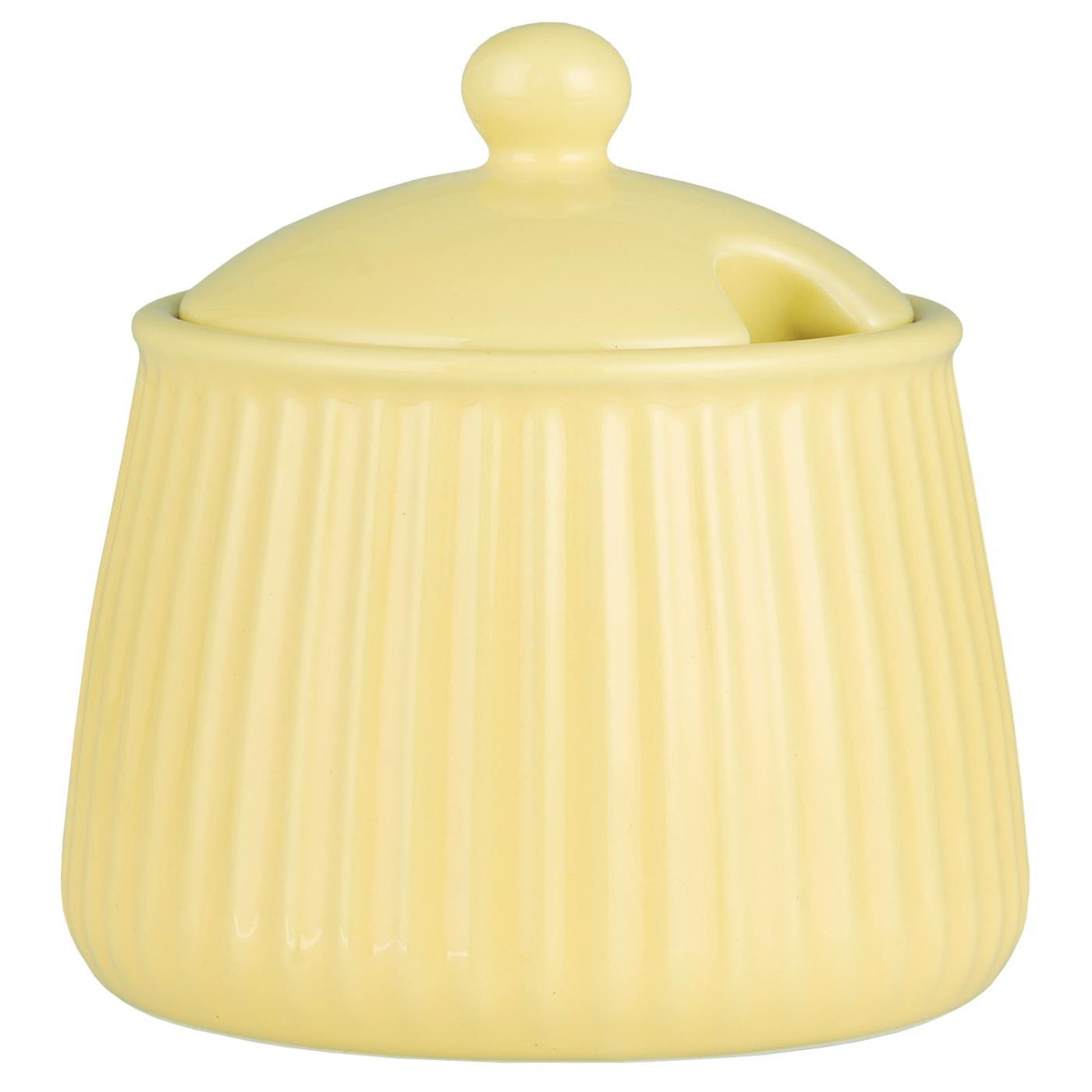 IB Laursen Keramická cukřenka MYNTE LEMONADE žlutá