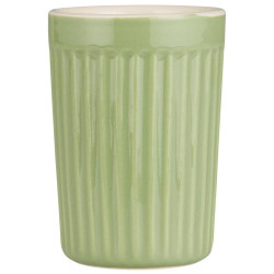 IB Laursen Keramický hrnek s vroubky ESPRESSO MYNTE WASABI 100 ml zelený