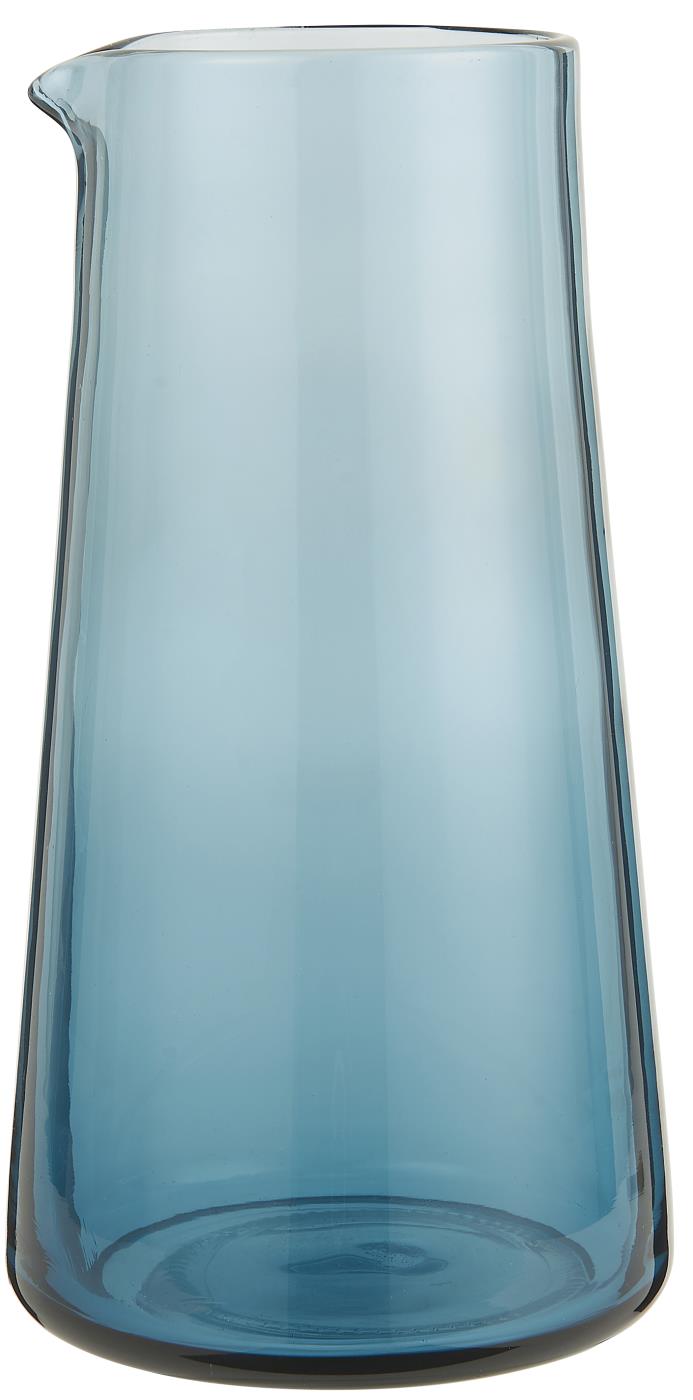 IB Laursen Modrá skleněná karafa Glass Blue 1l