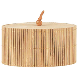 IB Laursen Oválná bambusová krabička s víkem