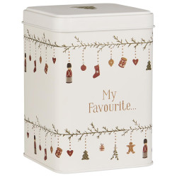IB Laursen Plechová dóza na cukroví MY NOSTALGIC CHRISTMAS - MY FAVOURITE