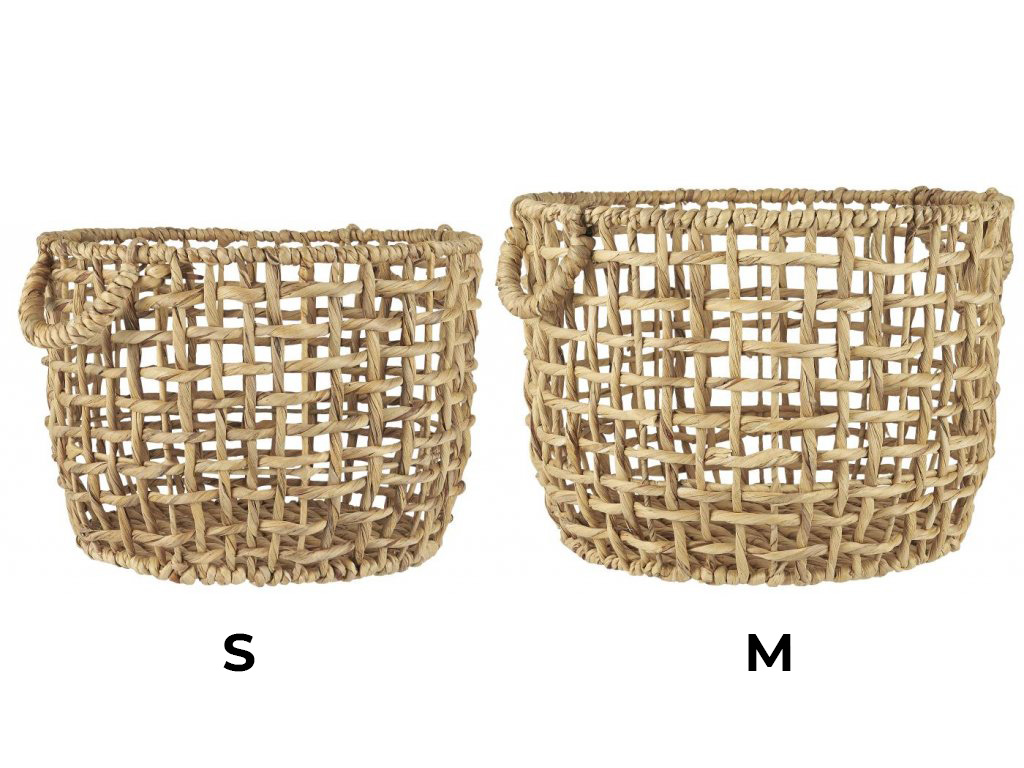 IB Laursen Ručně pletený kulatý koš - různé velikosti Velikost: M