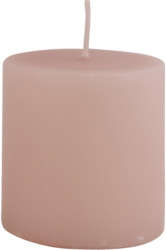 IB Laursen Růžová sloupová svíčka ROSE QUARTZ 7cm