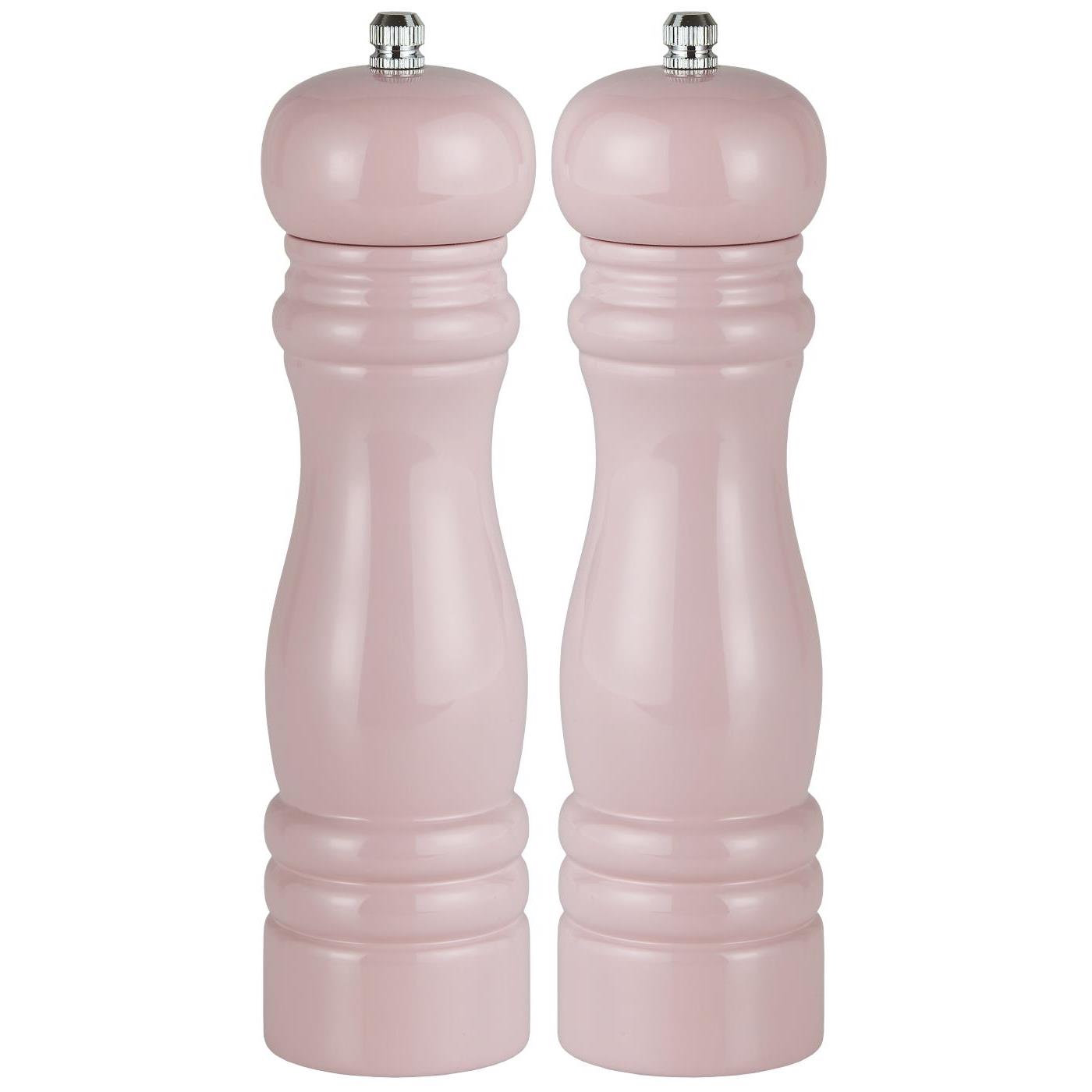 IB Laursen Sada 2 dřevěných růžových mlýnků na sůl a pepř PINK