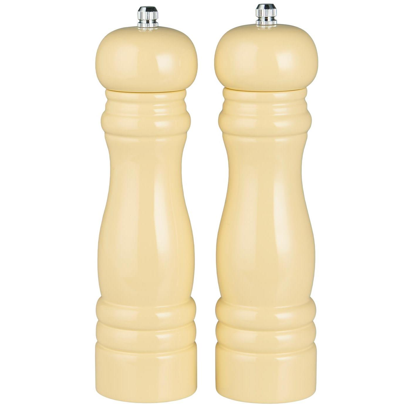 IB Laursen Sada 2 dřevěných světle žlutých mlýnků na sůl a pepř LIGHT YELLOW