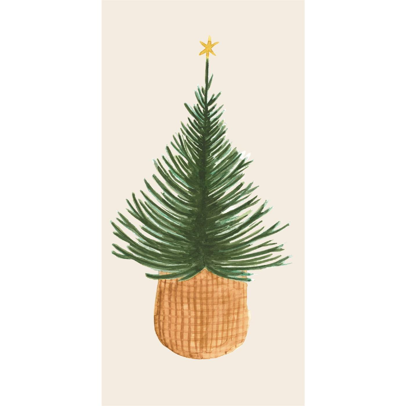 IB Laursen Servírovací ubrousky CHRISTMAS TREE 40x40 cm, 16 ks