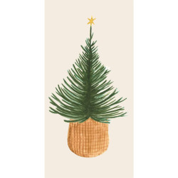 IB Laursen Servírovací ubrousky CHRISTMAS TREE 40x40 cm, 16 ks