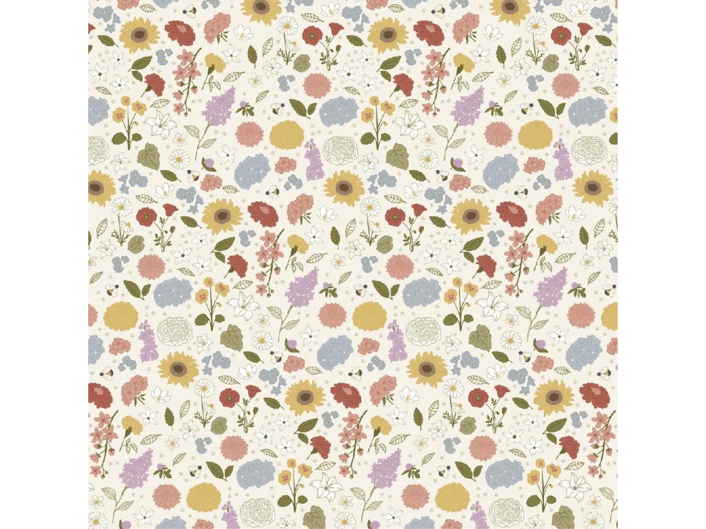 IB Laursen Servírovací ubrousky GRAND MA'S FLOWERS, 50 ks