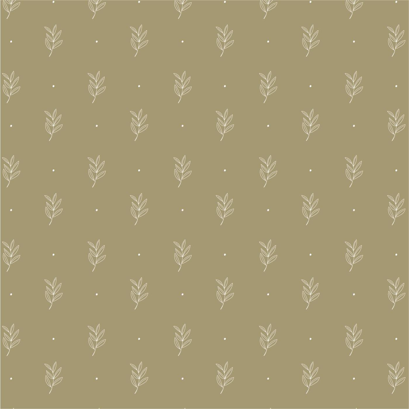 IB Laursen Servírovací ubrousky GREEN LEAF 40x40 cm, 50 ks zelené