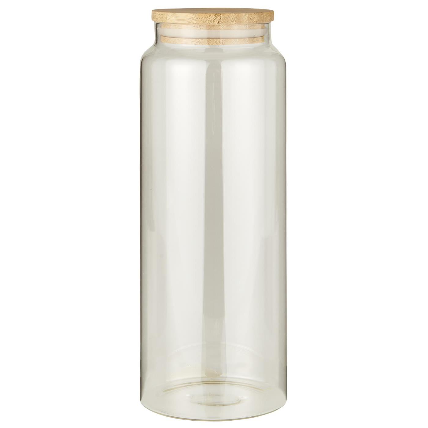 IB Laursen Skleněná dóza na potraviny BAMBOO s bambusovým víkem 1750 ml
