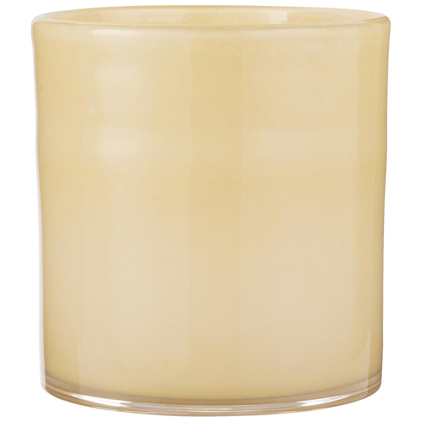 IB Laursen Skleněný svícen VENECIA 16 cm, žlutý