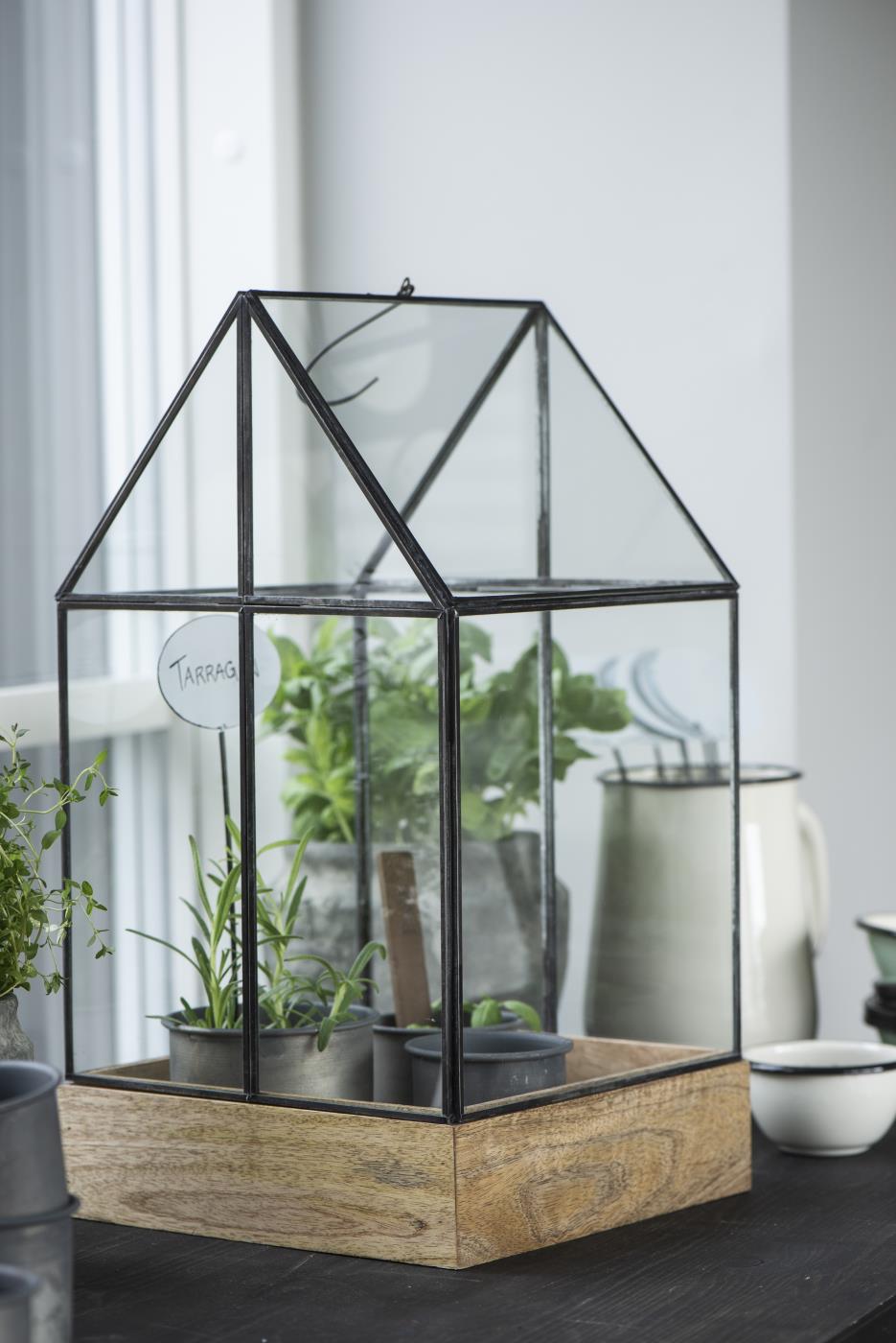 IB Laursen Skleník s dřevěným dnem a hákem