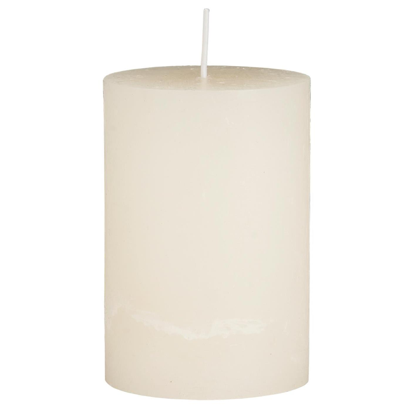 IB Laursen Sloupová svíčka RUSTIC CREAM 10 cm krémová