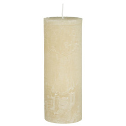 IB Laursen Sloupová svíčka RUSTIC FOG CREAM 18 cm krémová