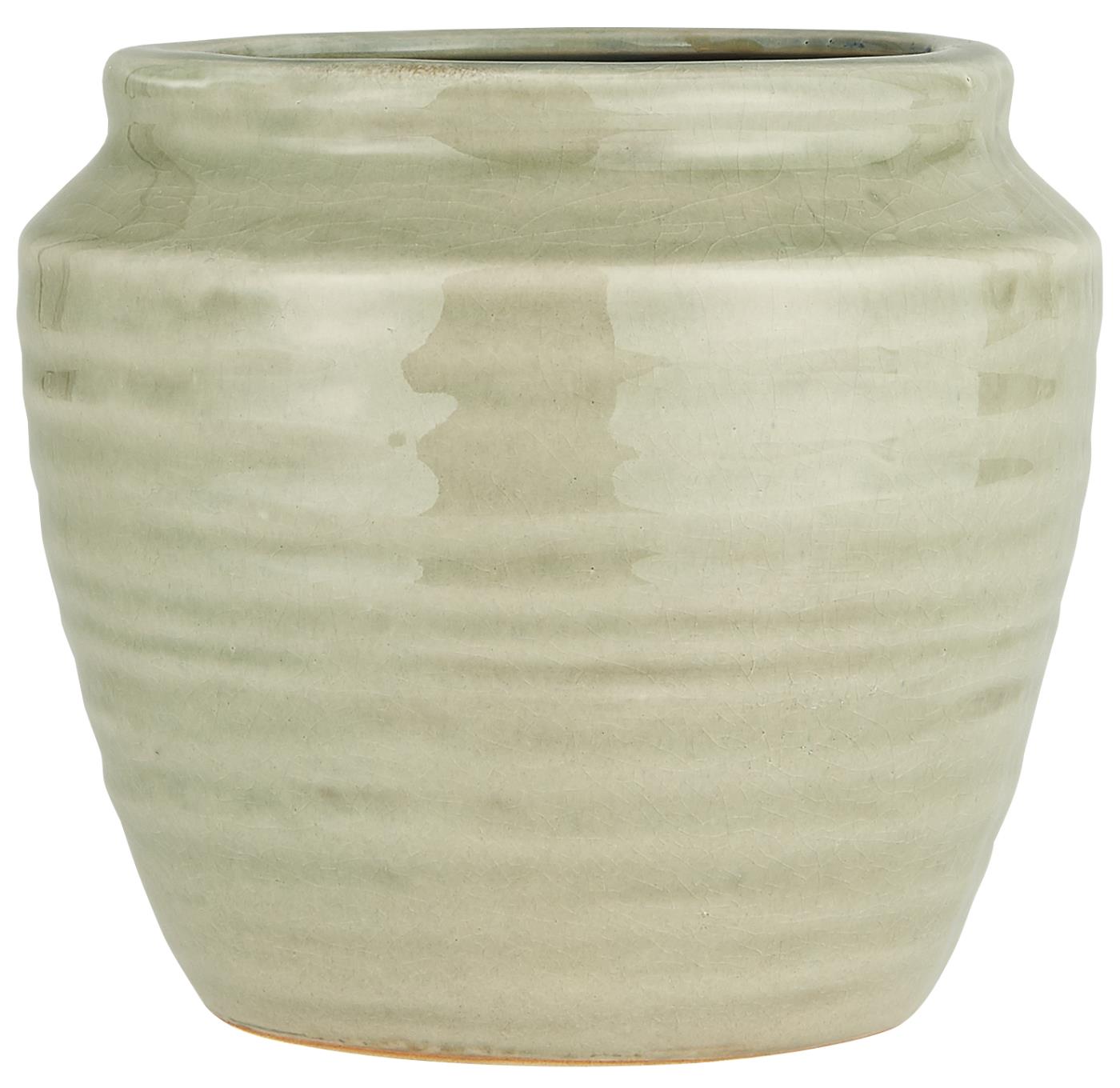 IB Laursen Terakotový  květináč s popraskaným povrchem