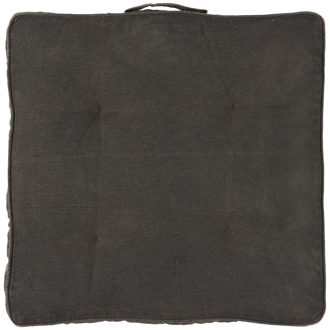 IB Laursen Tmavě šedý podsedák FLOOR CUSION 45x45 cm