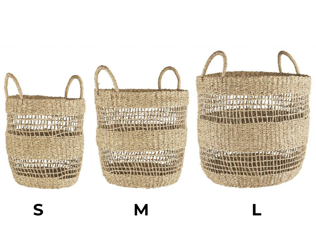 IB Laursen Úložný kulatý koš s uchy - různé velikosti Velikost: S