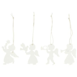 IB Laursen Vánoční ozdoba PAPER ANGEL, bílá