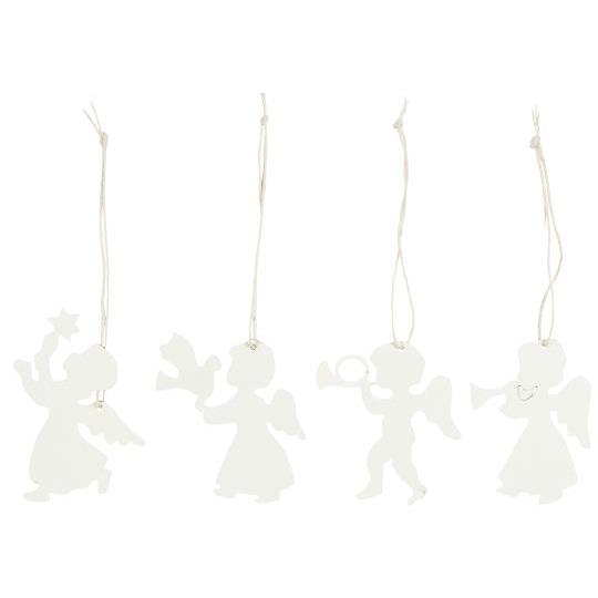 IB Laursen Vánoční ozdoba PAPER ANGEL, bílá