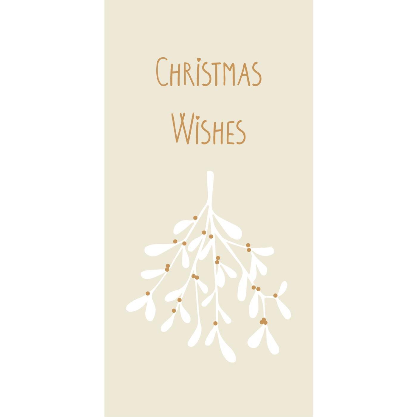 IB Laursen Vánoční ubrousky CHRITMAS WISHES, 16 ks