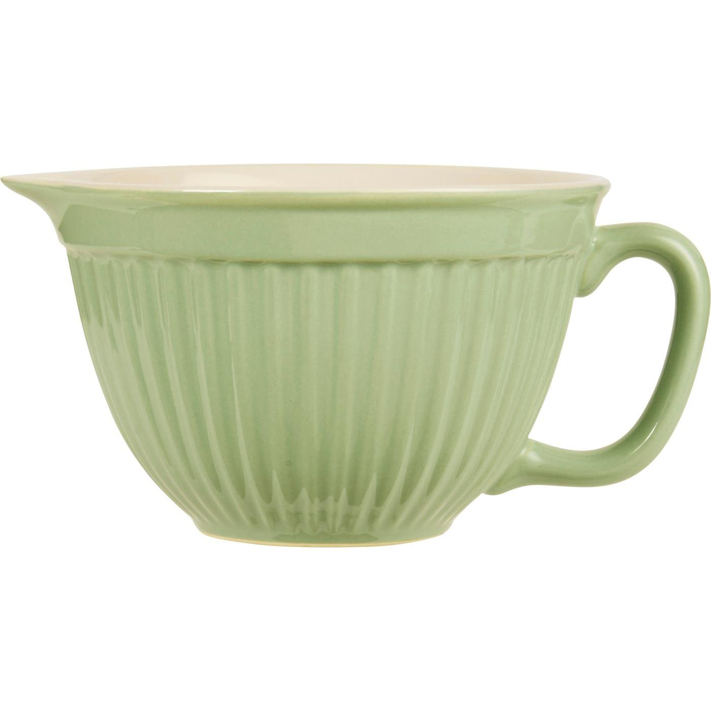 IB Laursen Zelená keramická mísa na těsto MYNTE WASABI