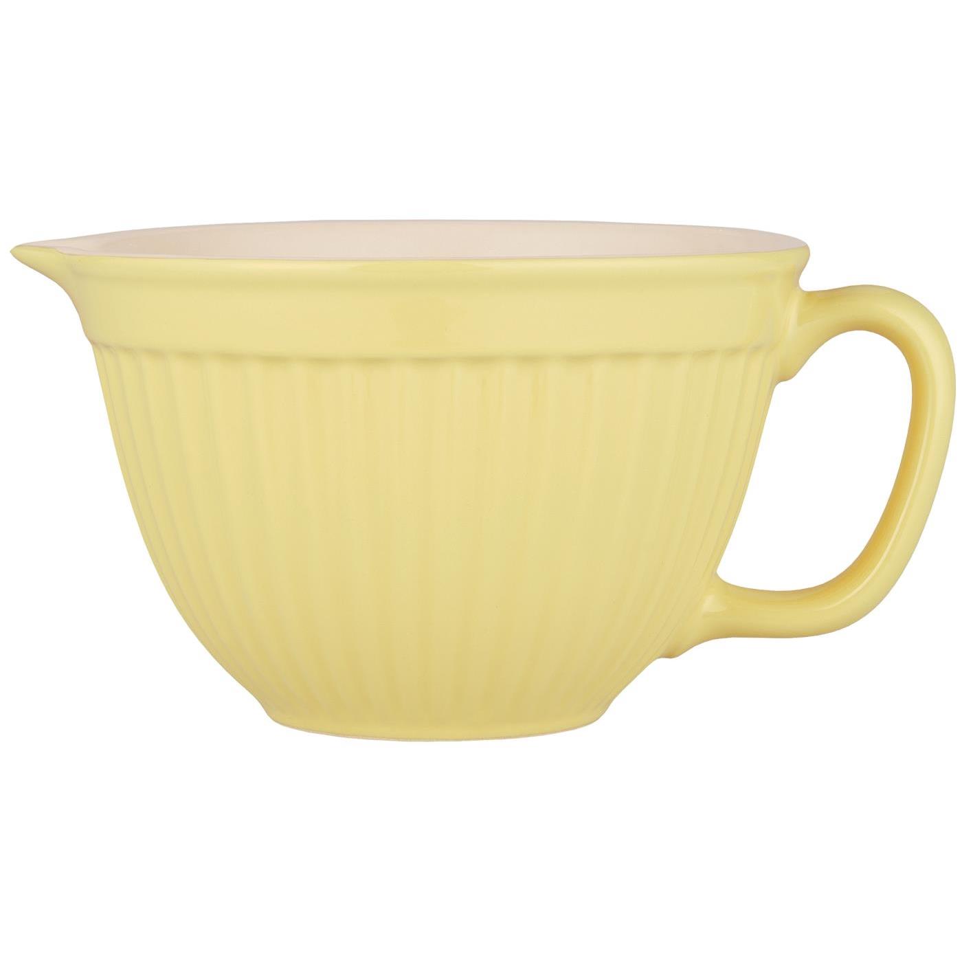 IB Laursen Žlutá keramická mísa na těsto MYNTE LEMONADE