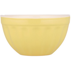 IB Laursen Žlutá keramická miska na müsli MYNTE LEMONADE
