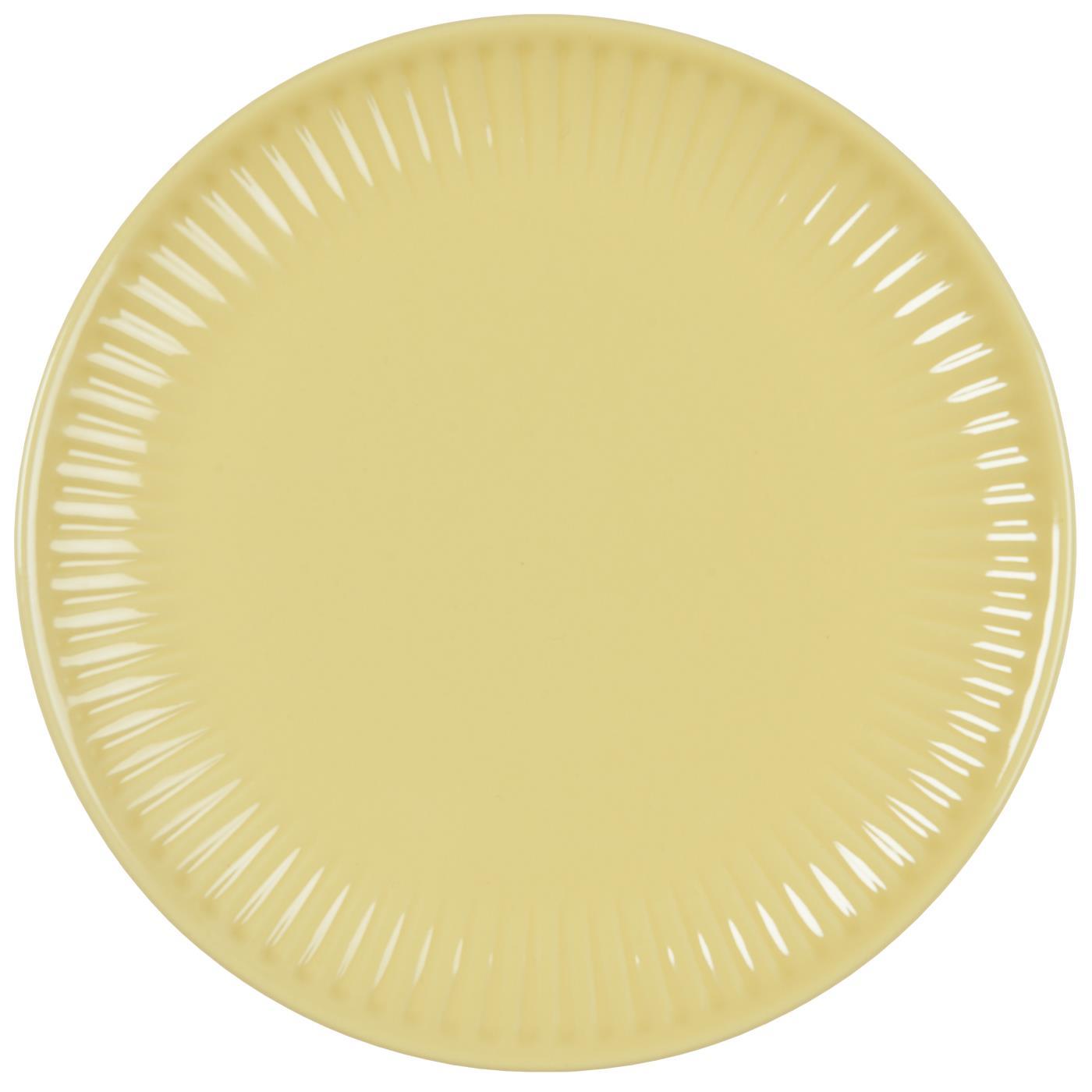 IB Laursen Žlutý keramický talíř MYNTE LEMONADE 19,5 cm