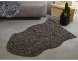 Imitace kůže Alva 50x80 cm, antracitová