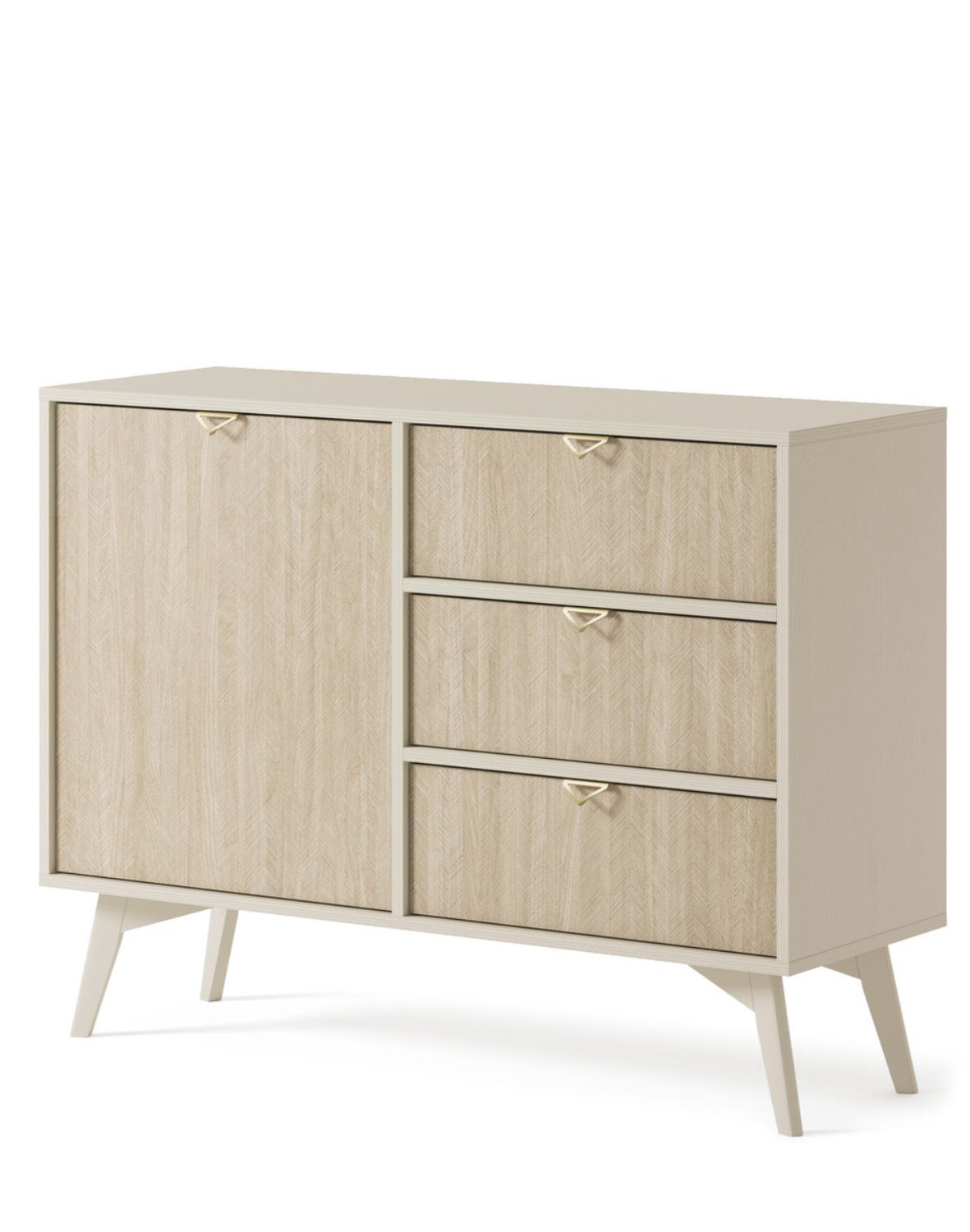 Jednodveřová komoda se zásuvkami Forest (KSZD106), béžová