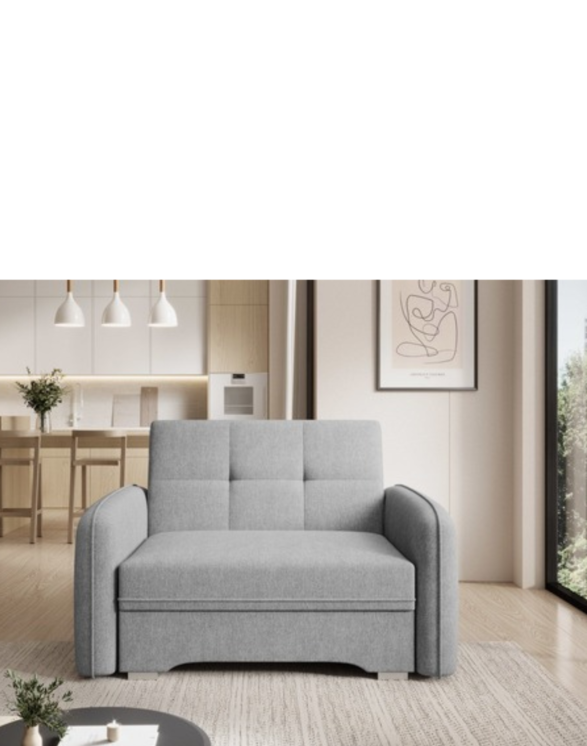 Jednolůžková rozkládací pohovka Laine I s úložným prostorem