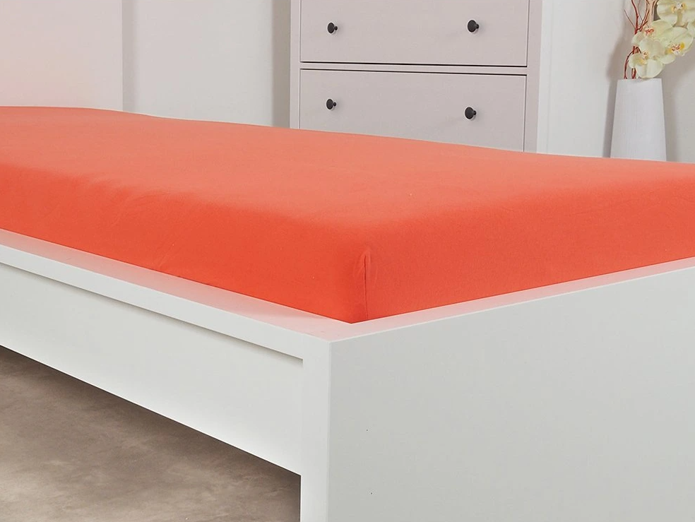 Jersey prostěradlo ALVORA 180x200 cm červené