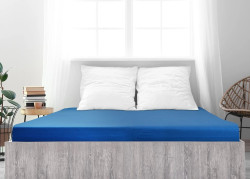 Jersey prostěradlo z mako bavlny LUXORA 180x200 cm královsky modré